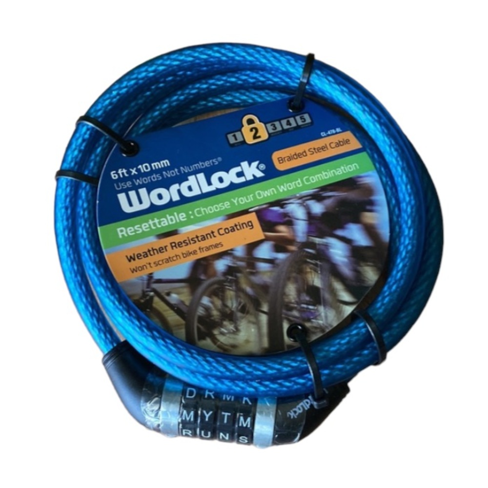 WordLock 6Ft Cable Bike Lock